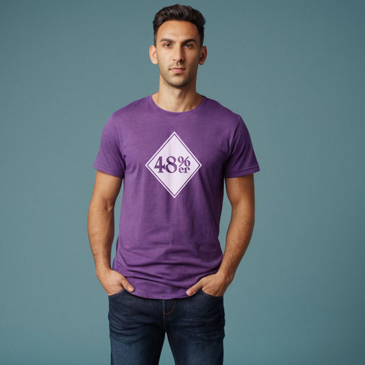 Diseños Purple Graphic Tee - 48 Percent