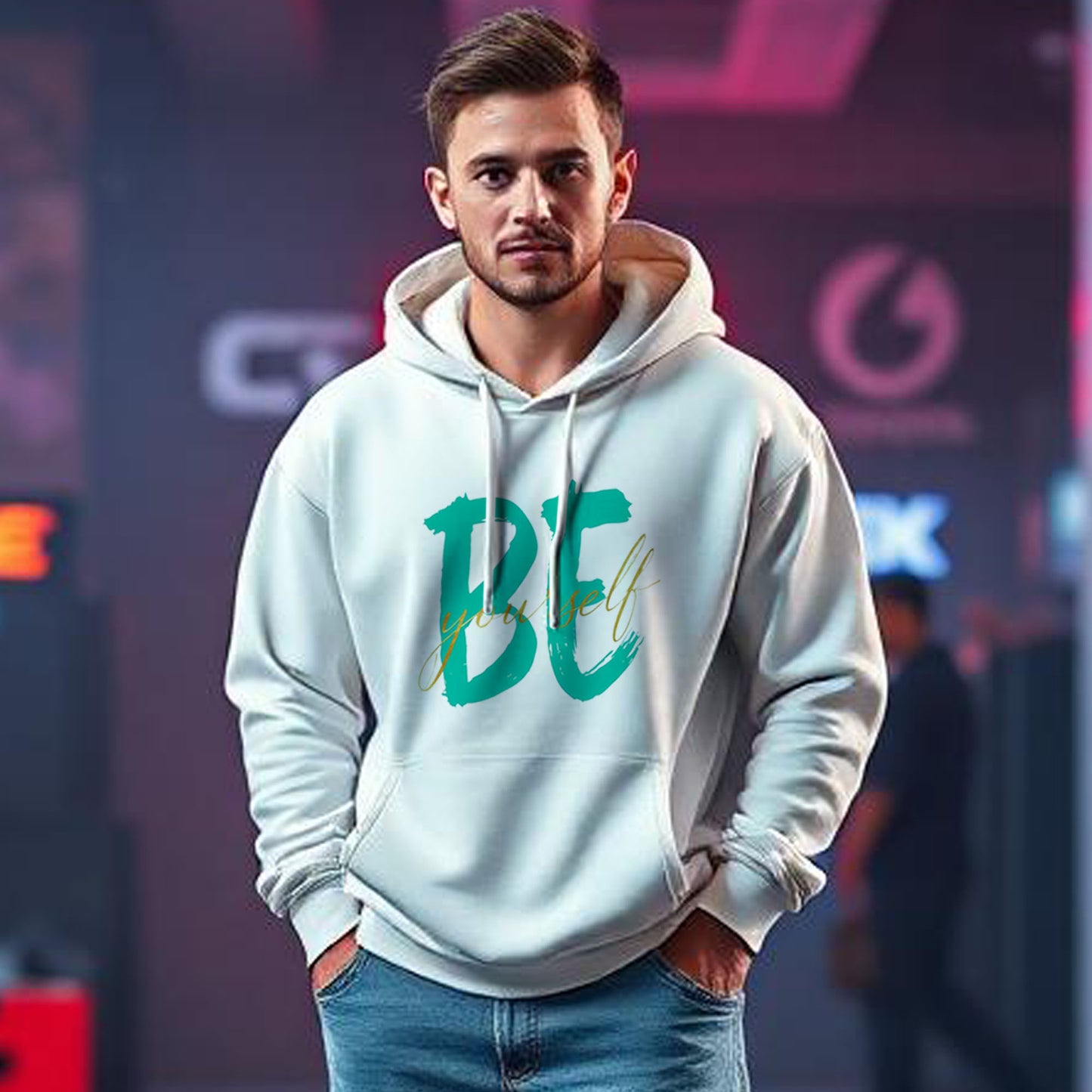 Be Yourself Bold Graphic Hoodie - Diseños