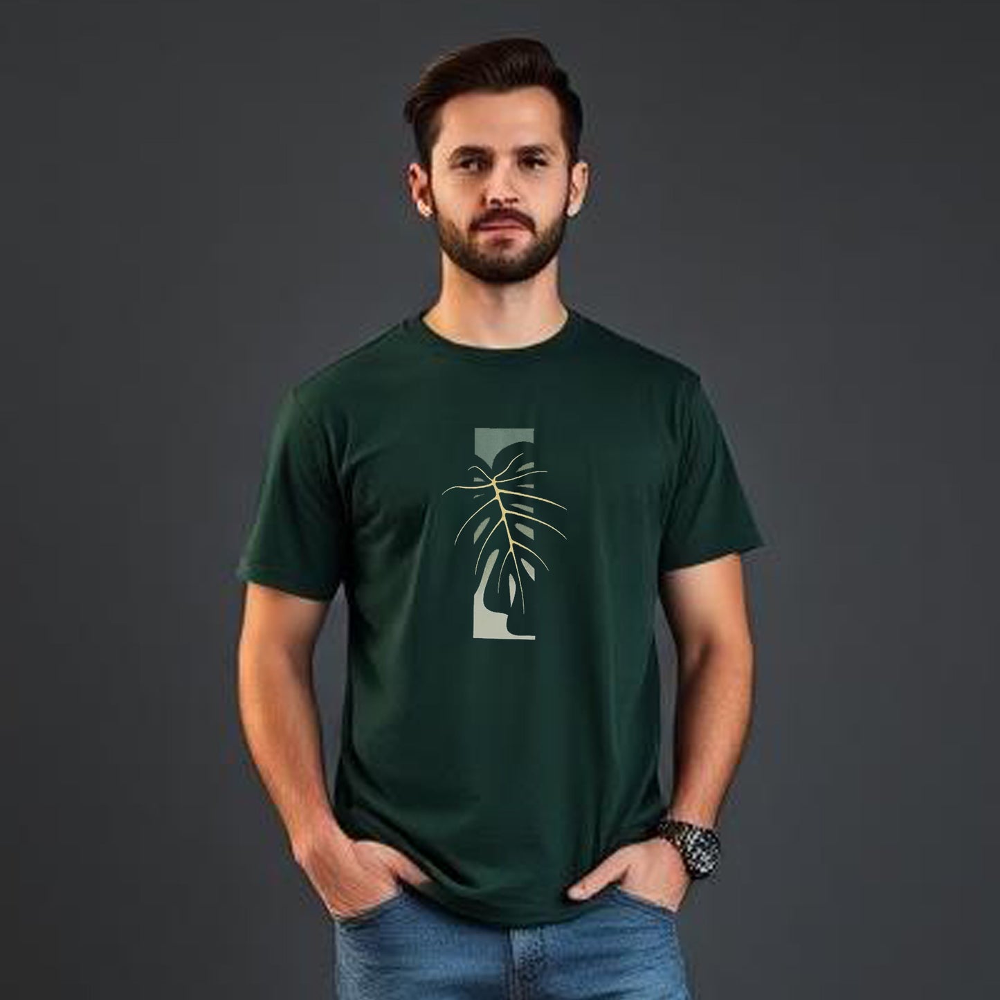 Monstera Leaf Botanical T-Shirt - Diseños