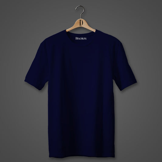 Diseños 12 Single-Tone T-Shirts in Royal Blue at Just 700 Each