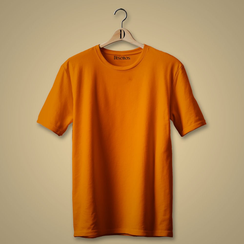 Diseños 12 Single-Tone T-Shirts in Orange at Just 700 Each