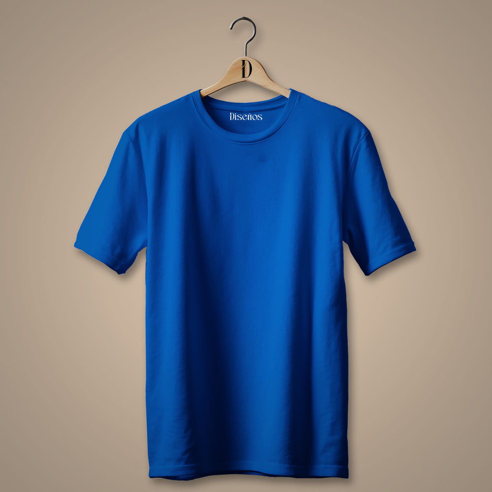 Diseños 12 Single-Tone T-Shirts in Shocking Blue at Just 700 Each