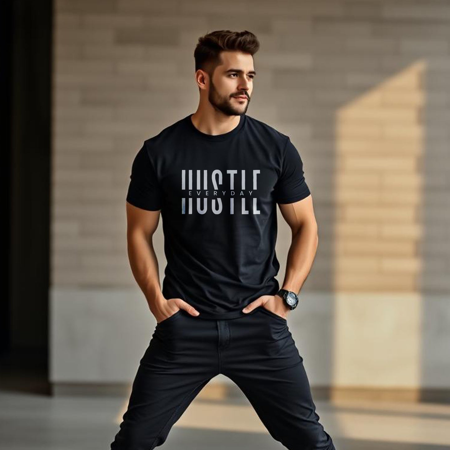 Hustle Everyday Motivational T-Shirt - Diseños