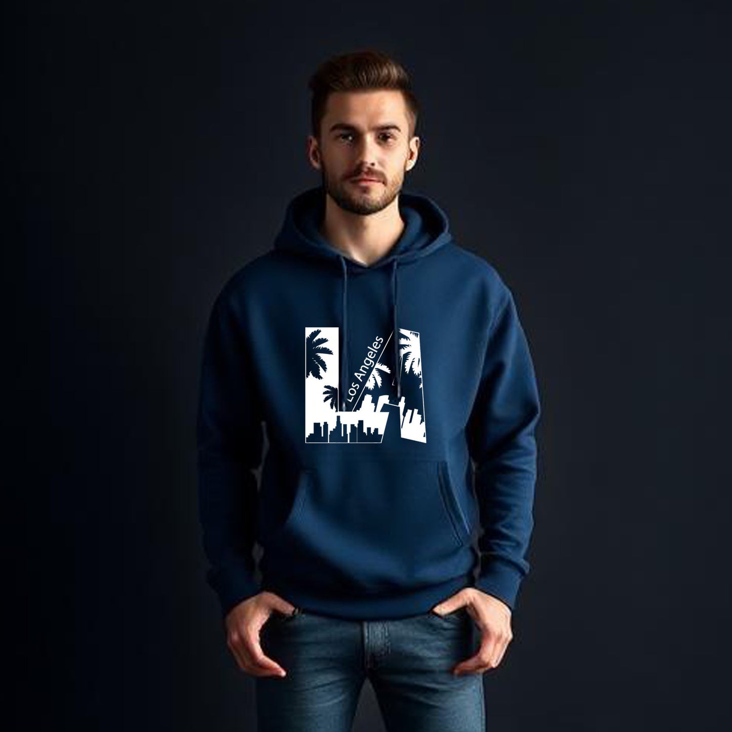 Los Angeles Vibes Graphic Hoodie - Diseños